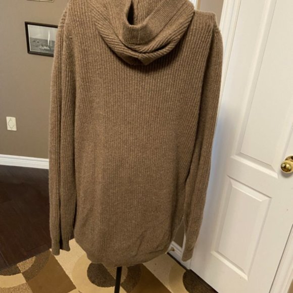 Brunello Cucinelli 100% Cashmere Rib Knit Button Front Cardigan Hoodie EUC - Picture 3 of 16